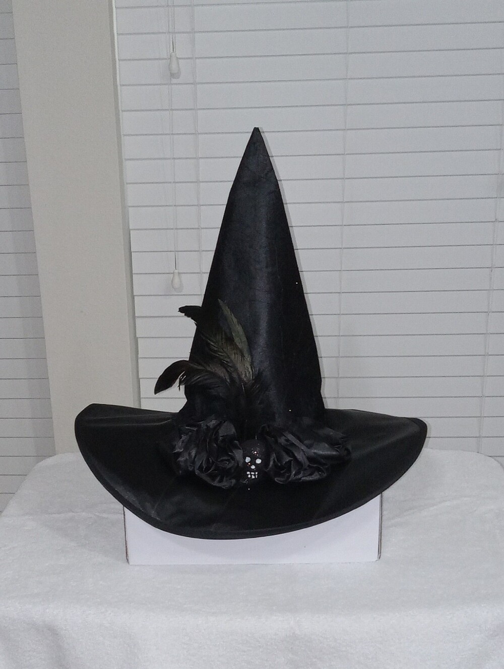 Black Witch Hat Adult Costume Accessory
